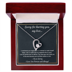 I'M SORRY HAPPINESS FOREVER LOVE NECKLACE GIFT SET