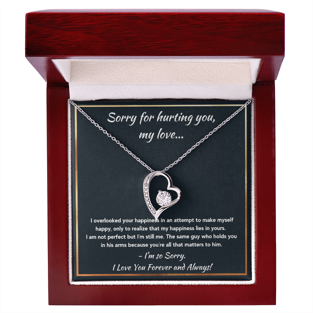 I'M SORRY HAPPINESS FOREVER LOVE NECKLACE GIFT SET