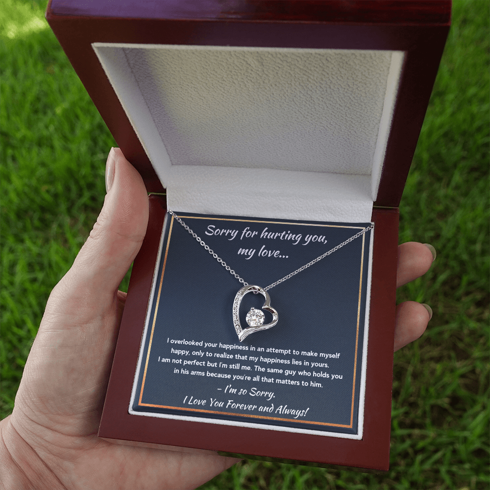 I'M SORRY HAPPINESS FOREVER LOVE NECKLACE GIFT SET