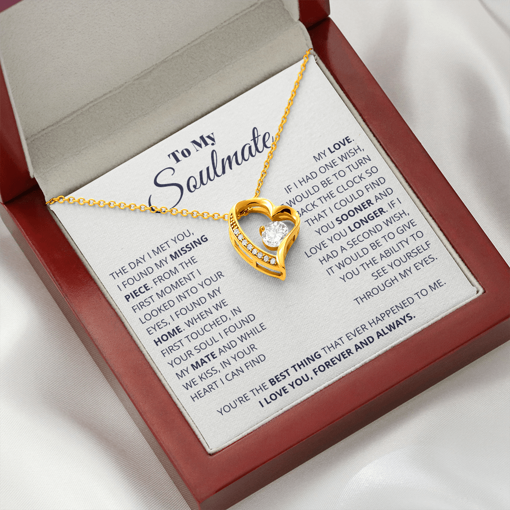 Soulmate - I Found My Love  - Forever Love Necklace