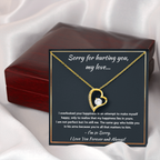 I'M SORRY HAPPINESS FOREVER LOVE NECKLACE GIFT SET