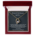 I'M SORRY HAPPINESS FOREVER LOVE NECKLACE GIFT SET