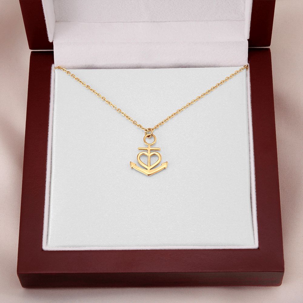 TO MY BESTFRIEND ANCHOR NECKLACE GIFT SET