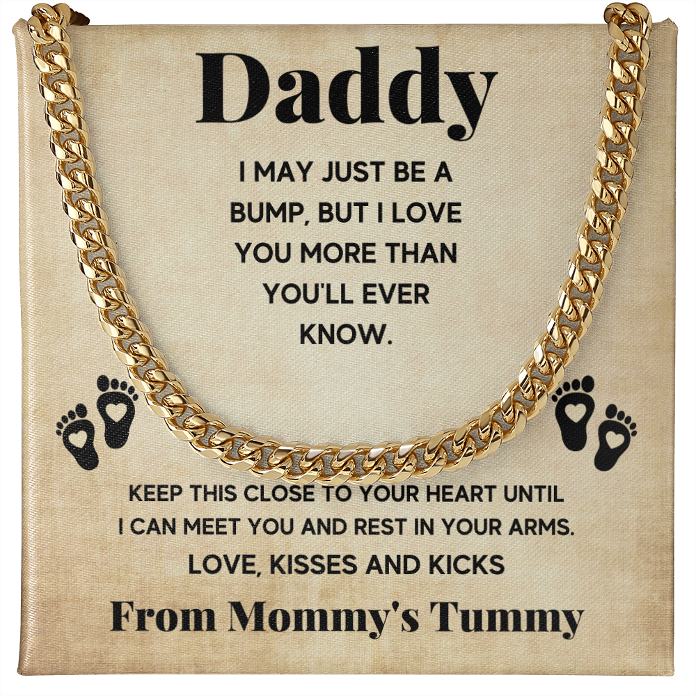 DADDY BUMP CUBAN LINK CHAIN NECKLACE GIFT SET