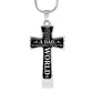 To My Dad - You're The World - Graphic Cross Necklace
