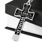 To My Dad - You're The World - Graphic Cross Necklace