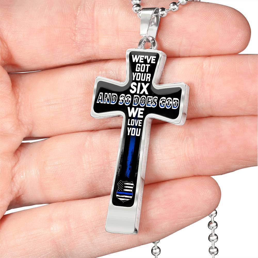 We've Got Your Six, Cross Necklace