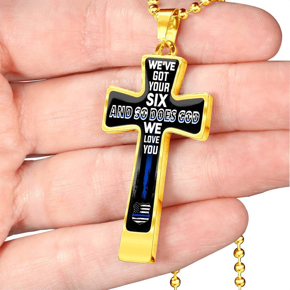 We've Got Your Six, Cross Necklace