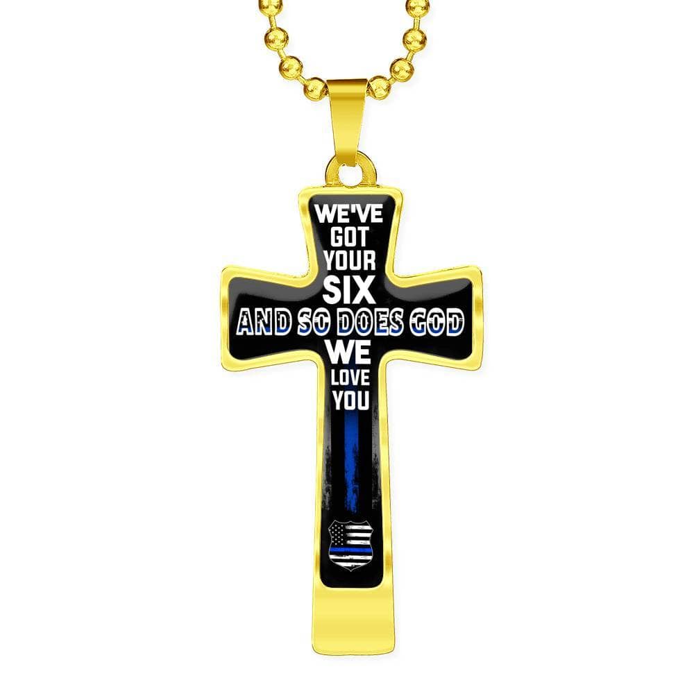 We've Got Your Six, Cross Necklace