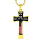 Stand For The Flag Kneel For The Cross, Necklace, Dark