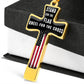 Stand For The Flag Kneel For The Cross, Necklace, Dark