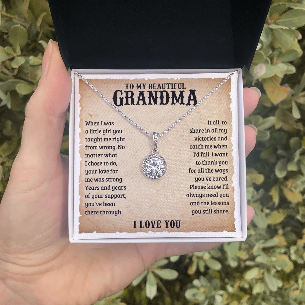 TO MY GRANDMA LESSONS ETERNAL HOPE NECKLACE GIFT SET
