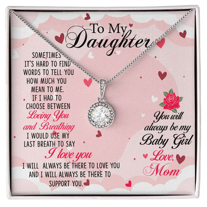 TO MY DAUGHTER BREATHING ETERNAL NECKLACE GIFT SET