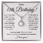 18TH BIRTHDAY STORM ETERNAL NECKLACE GIFT SET