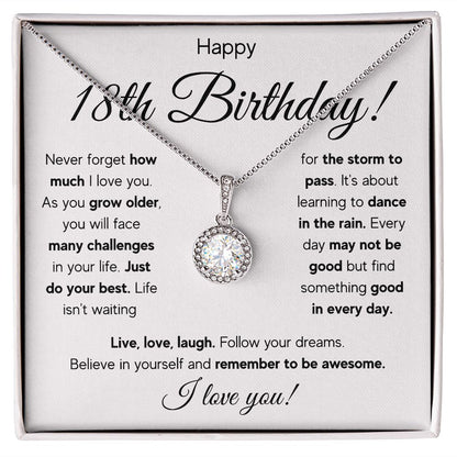 18TH BIRTHDAY STORM ETERNAL NECKLACE GIFT SET