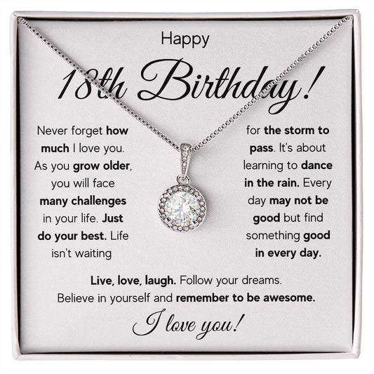 18TH BIRTHDAY STORM ETERNAL NECKLACE GIFT SET