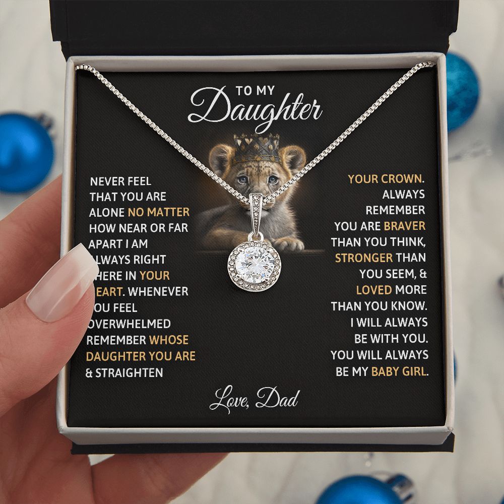 TO MY DAUGHTER BABY GIRL ETERNAL HOPE NECKLACE GIFT SET