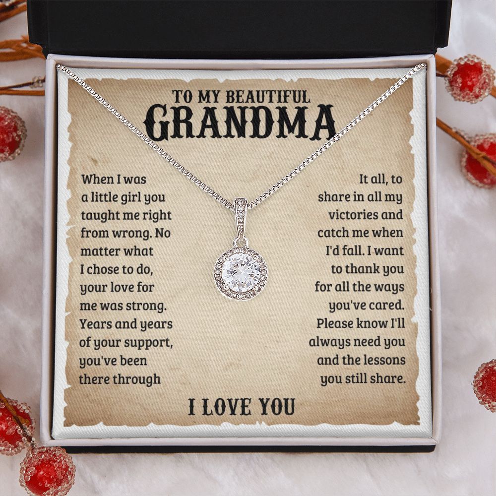 TO MY GRANDMA LESSONS ETERNAL HOPE NECKLACE GIFT SET