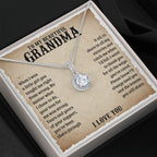 TO MY GRANDMA LESSONS ETERNAL HOPE NECKLACE GIFT SET