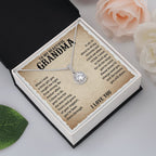 TO MY GRANDMA LESSONS ETERNAL HOPE NECKLACE GIFT SET
