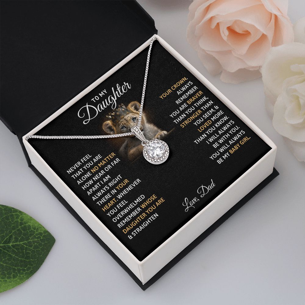 TO MY DAUGHTER BABY GIRL ETERNAL HOPE NECKLACE GIFT SET