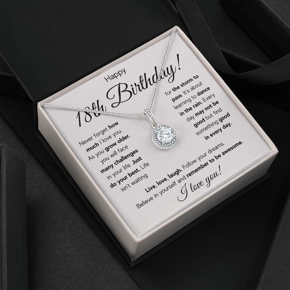 18TH BIRTHDAY STORM ETERNAL NECKLACE GIFT SET