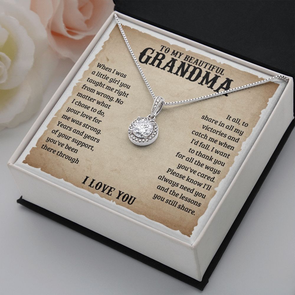 TO MY GRANDMA LESSONS ETERNAL HOPE NECKLACE GIFT SET