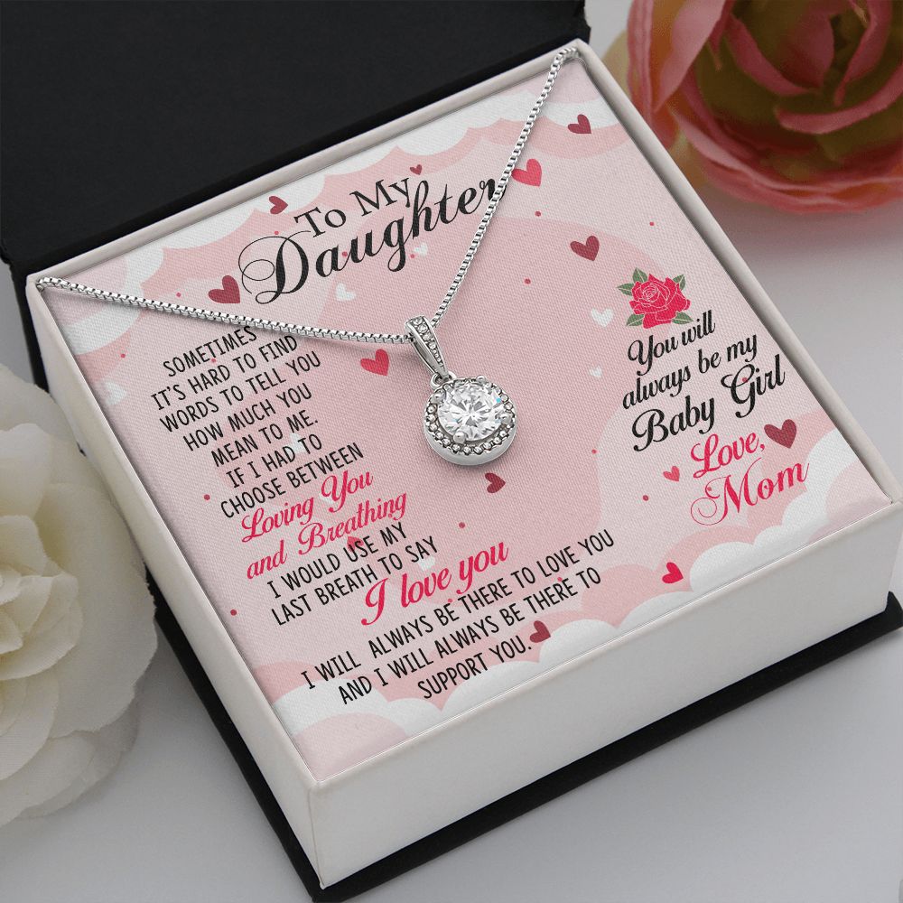 TO MY DAUGHTER BREATHING ETERNAL NECKLACE GIFT SET
