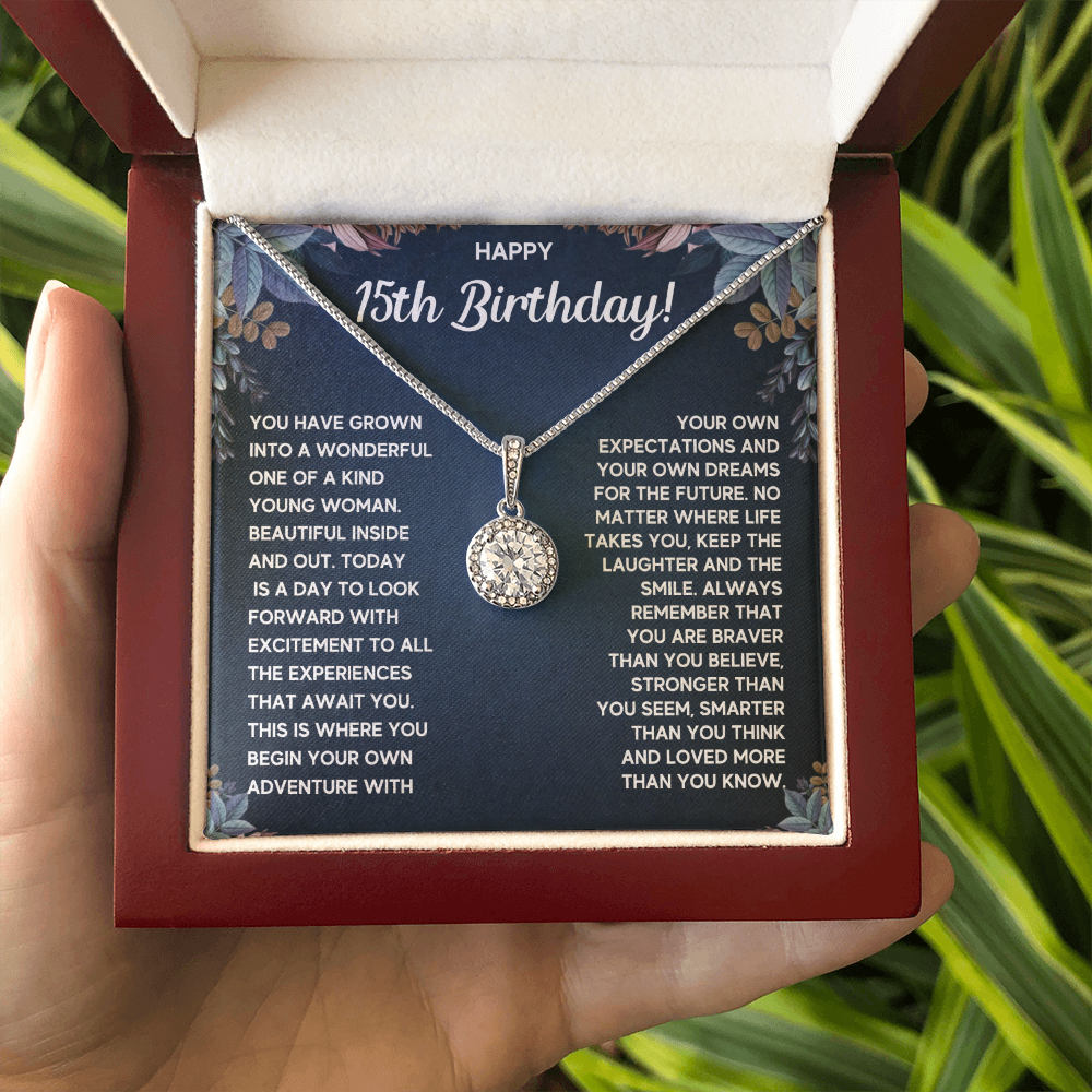 HAPPY 15TH BIRTHDAY DREAMS ETERNAL NECKLACE GIFT SET