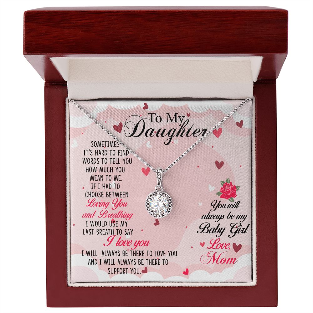 TO MY DAUGHTER BREATHING ETERNAL NECKLACE GIFT SET