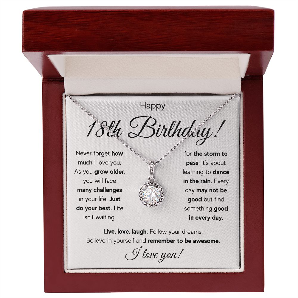 18TH BIRTHDAY STORM ETERNAL NECKLACE GIFT SET
