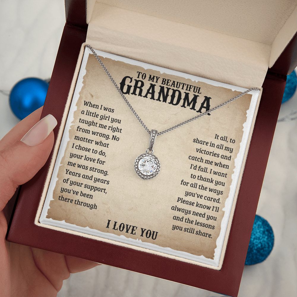 TO MY GRANDMA LESSONS ETERNAL HOPE NECKLACE GIFT SET