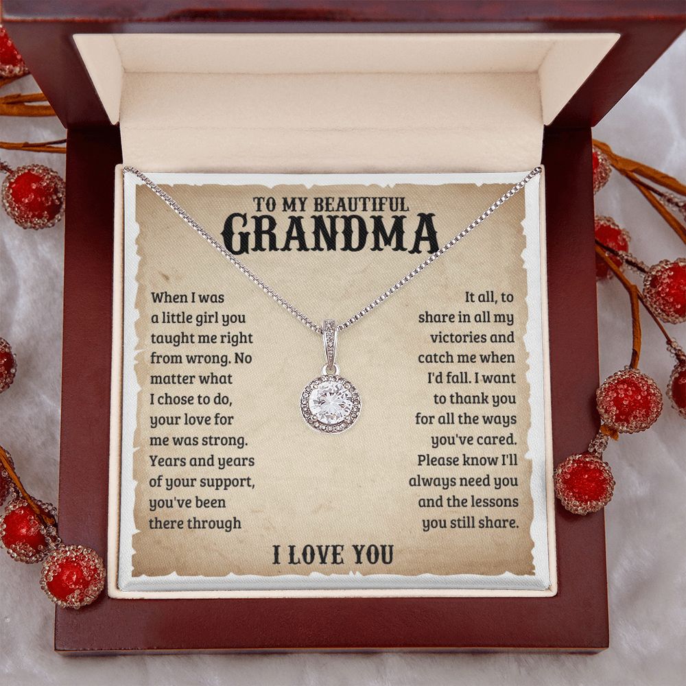 TO MY GRANDMA LESSONS ETERNAL HOPE NECKLACE GIFT SET
