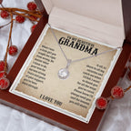 TO MY GRANDMA LESSONS ETERNAL HOPE NECKLACE GIFT SET