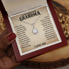 TO MY GRANDMA LESSONS ETERNAL HOPE NECKLACE GIFT SET