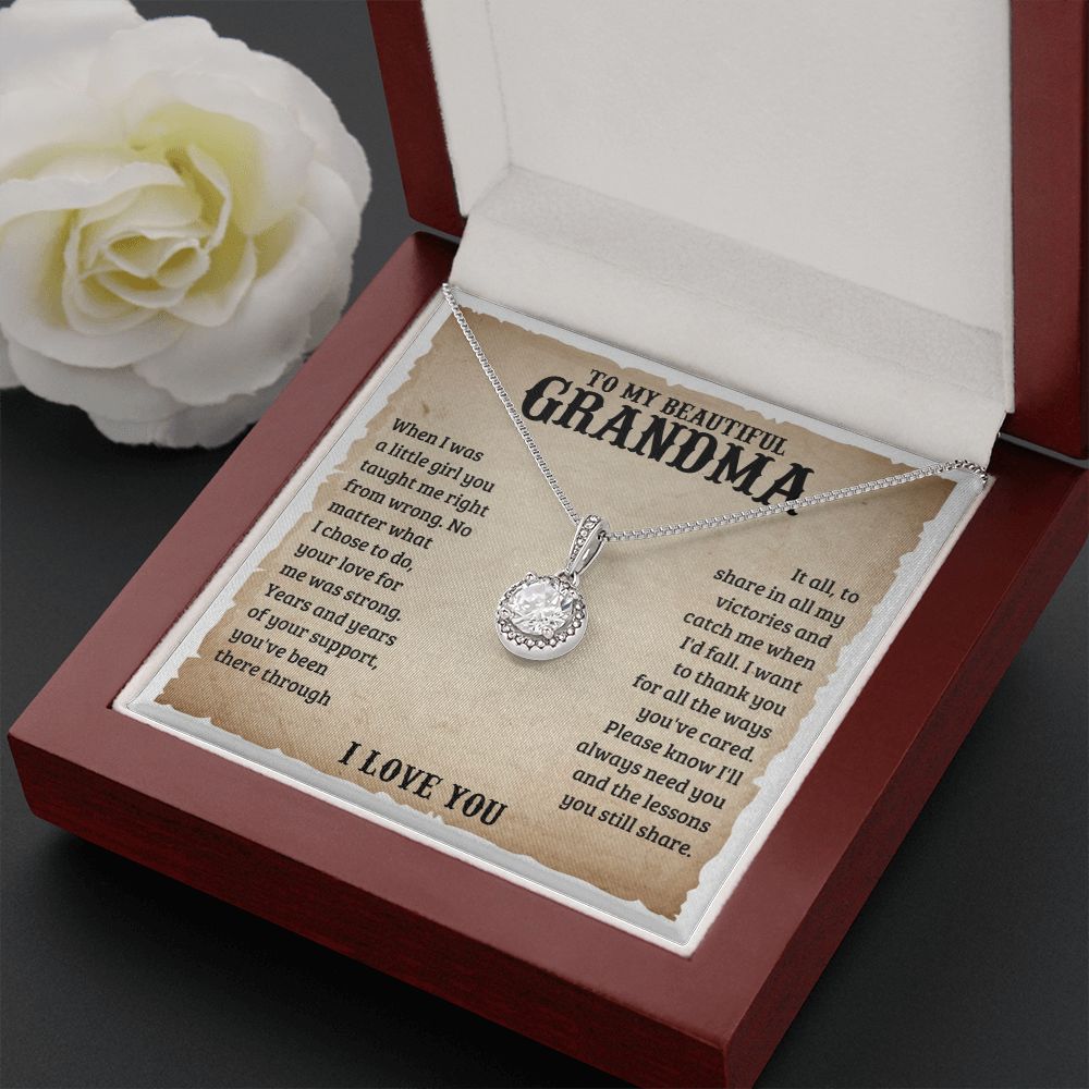TO MY GRANDMA LESSONS ETERNAL HOPE NECKLACE GIFT SET