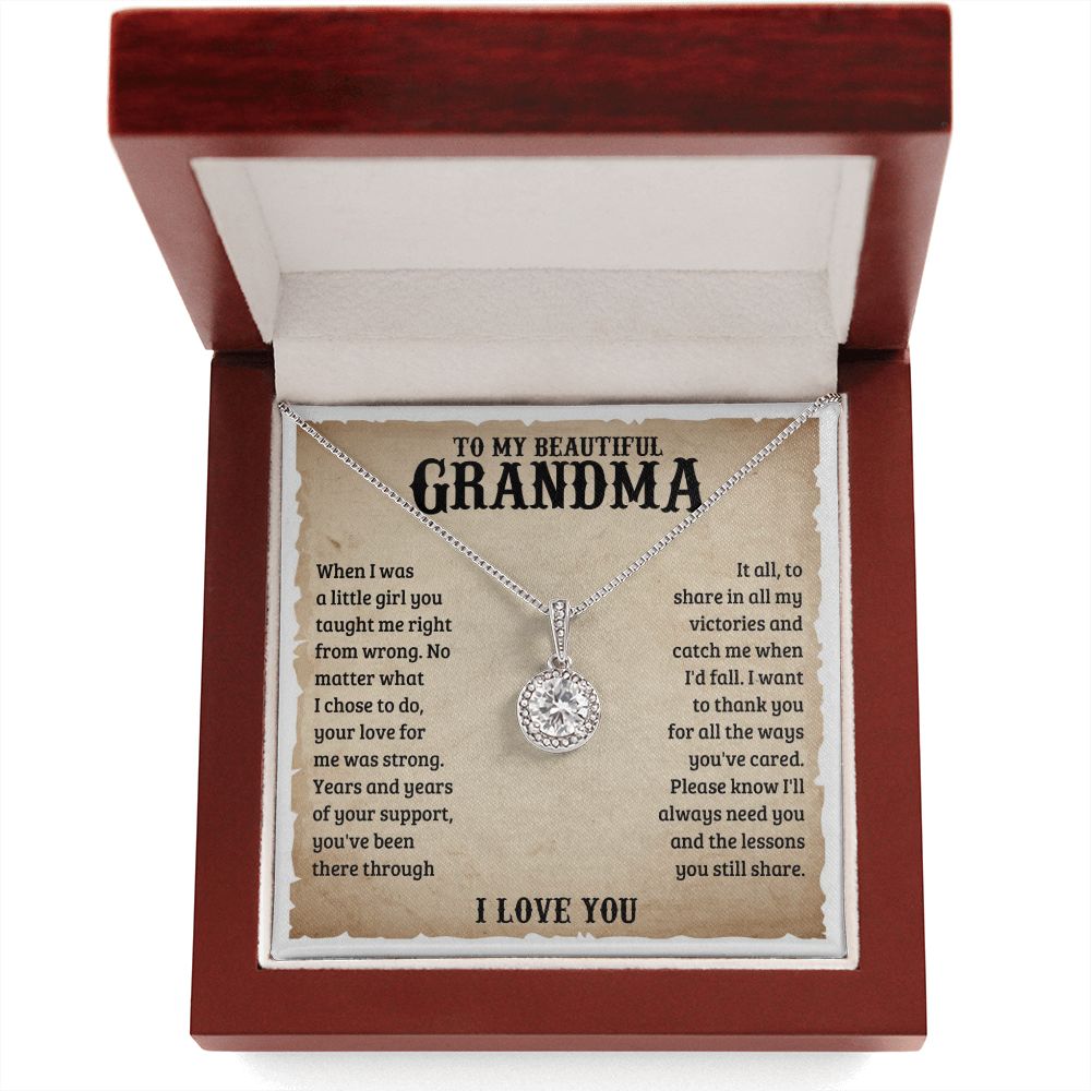 TO MY GRANDMA LESSONS ETERNAL HOPE NECKLACE GIFT SET