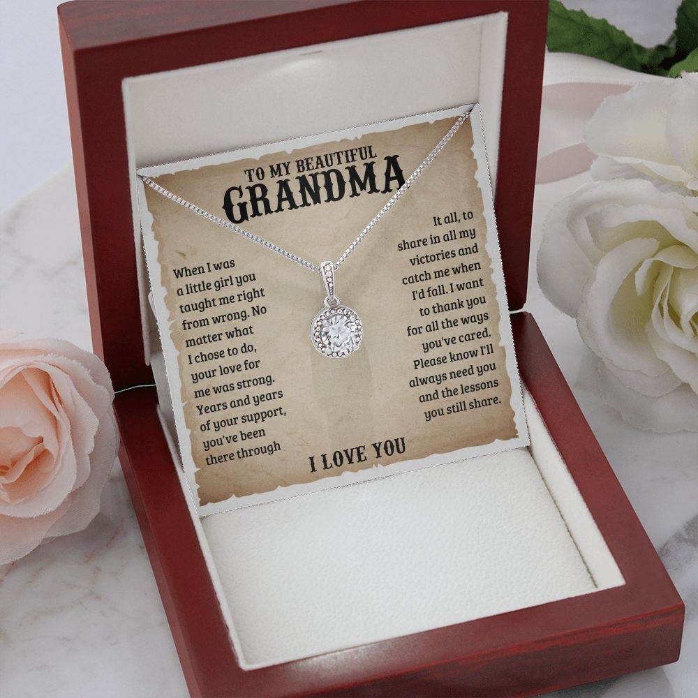 TO MY GRANDMA LESSONS ETERNAL HOPE NECKLACE GIFT SET