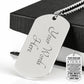 Son - Believe In You - Engraved Dog Tag Necklace