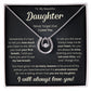TO MY DAUGHTER REASONS LUCKY IN LOVE NECKLACE GIFT SET