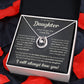 TO MY DAUGHTER REASONS LUCKY IN LOVE NECKLACE GIFT SET
