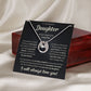 TO MY DAUGHTER REASONS LUCKY IN LOVE NECKLACE GIFT SET
