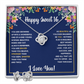 SWEET 16 WRAPPED LOVE KNOT NECKLACE AND EARRINGS SET