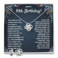 10 BIRTHDAY DREAMS LOVE KNOT NECKLACE AND EARRINGS SET