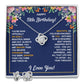 18TH BIRTHDAY WRAPPED LOVE KNOT NECKLACE AND EARRINGS SET
