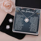 10 BIRTHDAY DREAMS LOVE KNOT NECKLACE AND EARRINGS SET