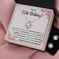 70TH BIRTHDAY MEMORIES LOVE KNOT NECKLACE AND EARRINGS SET