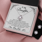 TO MY DAUGHTER BREATHING LOVE KNOT NECKLACE AND EARRINGS SET