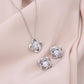 TO MY GRANDMA NEVER ENDING GOLD LOVE KNOT EARRING NECKLACE GIFT SET