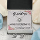 TO MY GRANDMA NEVER ENDING LOVE KNOT EARRING NECKLACE GIFT SET